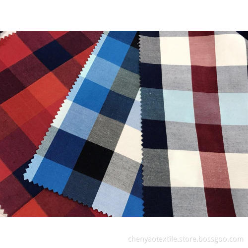 T/C(40%Cotton60%Polyester) Yarn-dyed Plaid Fabric